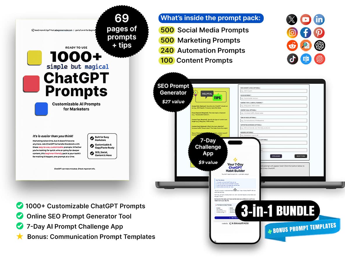 1000+ ChatGPT Prompts for Marketers